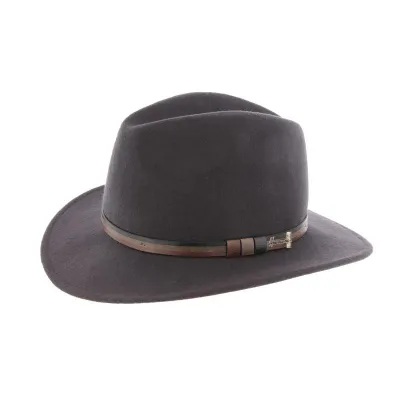 Anthracite Wool Felt Traveler Hat Mac Carthy - Herman Reference: 9945 | Traclet Hat Shop