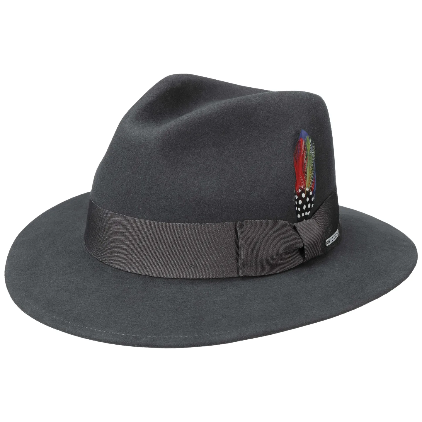 Chapeau Traveller Vernard Anthracite Laine & Cachemire- Stetson Reference : 1910 | Chapellerie Traclet