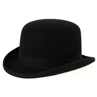 Chapeau Melon Feutre Laine Noir- Traclet Reference : 2149 | Chapellerie Traclet