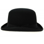 Black Wool Felt Bowler Hat - Traclet