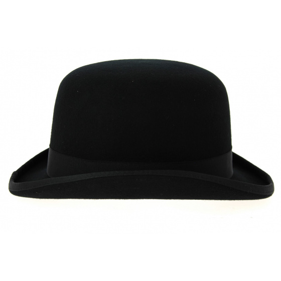 Black Wool Felt Bowler Hat - Traclet