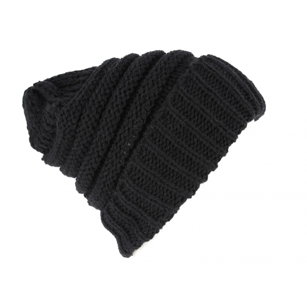 Black Wool Beanie - Traclet Reference : 9955 | Chapellerie Traclet