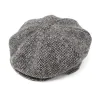 Casquette Irlandaise Ennis laine gris chiné Reference : 3576 | Chapellerie Traclet