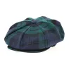 Green Plaid Irish Cap - Hanna Hats Reference: 9973 | Traclet Hat Shop