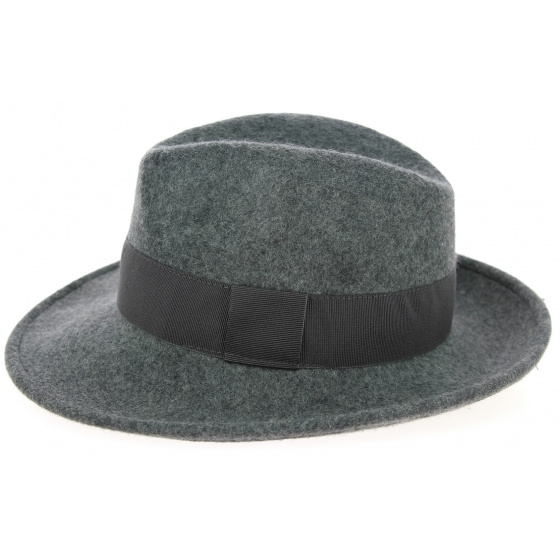 Chapeau Fédora Feutre Laine Vanador Gris - Traclet Chapeau Fédora Feutre Laine Vanador Gris - Traclet