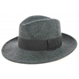 Gray Wool Felt Fedora Hat Vanador - Traclet