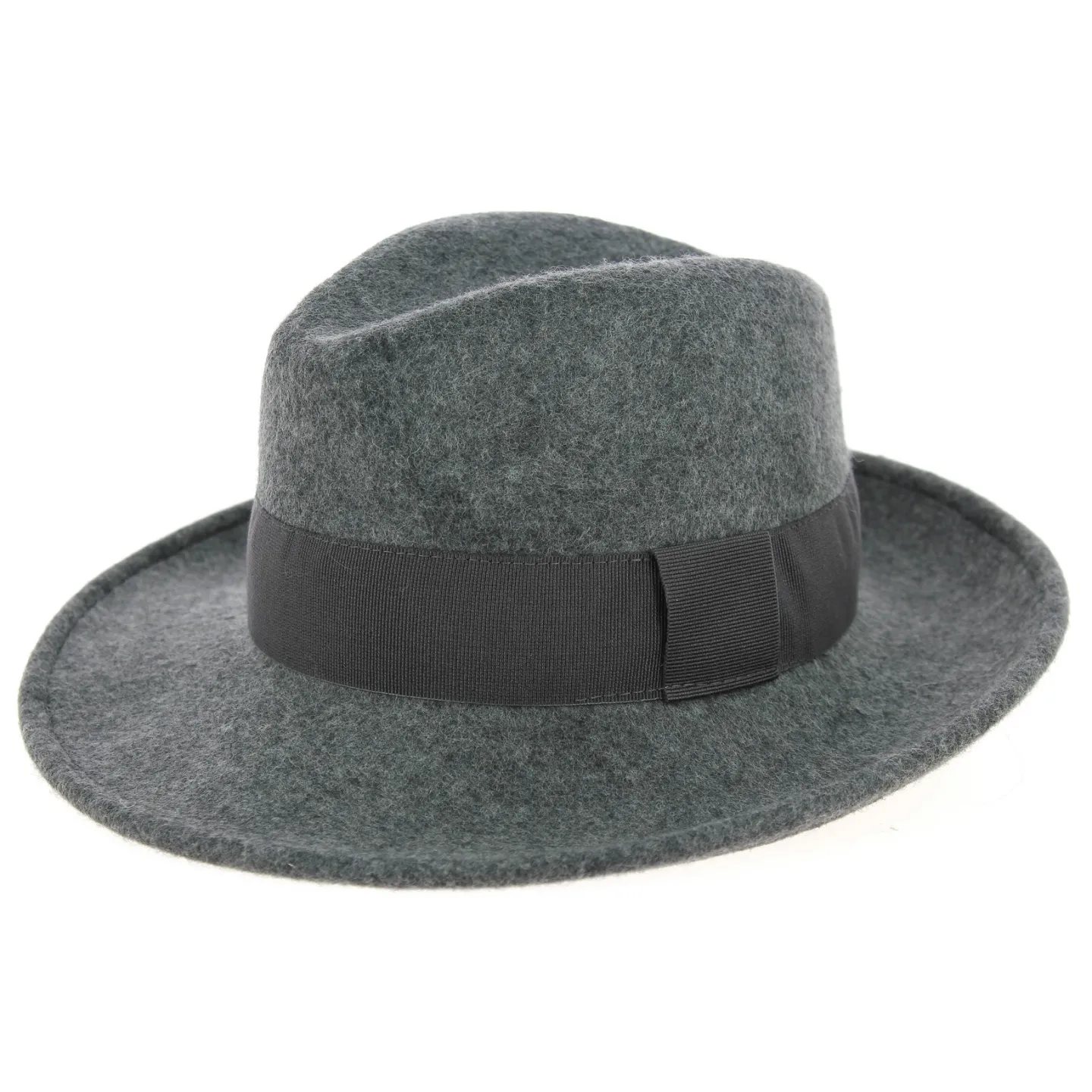 Chapeau Fédora Feutre Laine Vanador Gris Chiné - Traclet Reference : 9980 | Chapellerie Traclet