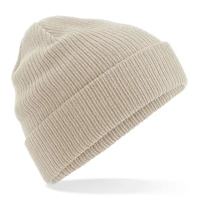 Organic Cotton Beanie Beige - Traclet Reference: 2890 | Traclet Hat Shop