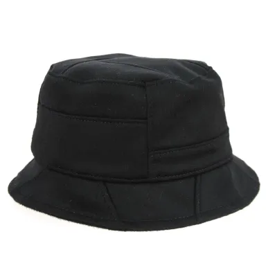 Black Cashmere Bucket Hat - Traclet Reference: 6856 | Chapellerie Traclet