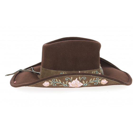 Chapeau Western Heart Breaker Chocolat- Bullhide