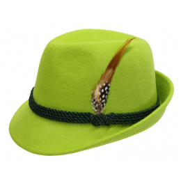 Chapeau Saint Patrick Feutre Laine Vert Anis - Traclet