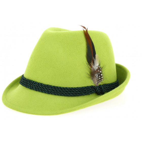 Saint Patrick Hat Wool Felt Lime Green - Traclet Saint Patrick Hat Wool Felt Lime Green - Traclet