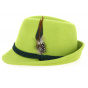 Saint Patrick Hat Wool Felt Lime Green - Traclet