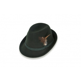 Chapeau Tyrolien Erlangen Feutre Laine Vert- Traclet