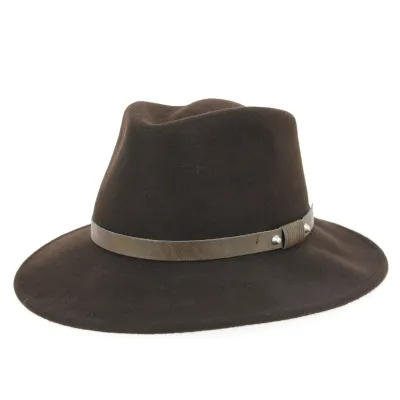 Traveller Hofen Brown Wool Felt Hat - Traclet Reference: 4068 | Traclet Hat Shop