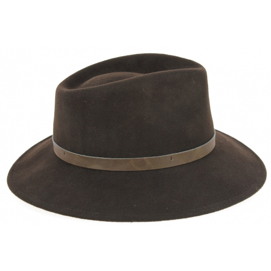 Chapeau Traveller Hofen Feutre Laine Marron- Traclet