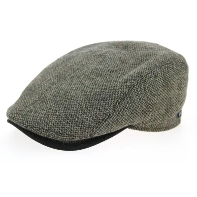 Kassel Wool Ear Flap Cap Olive - Traclet Reference: 674 | Traclet Hat Shop