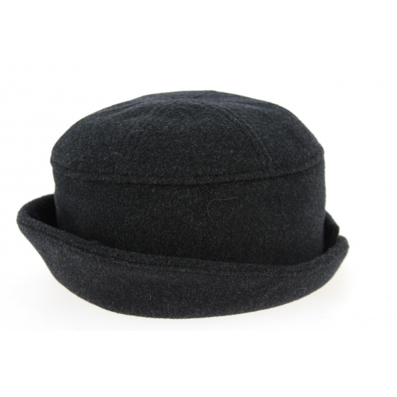 Passau Anthracite Wool Ear Flap Hat - Traclet