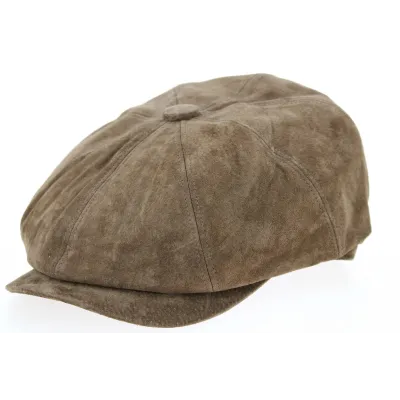 Brown Hatteras Newsboy Cap - Aussie Apparel  Reference: 1816 | Traclet Hat Shop