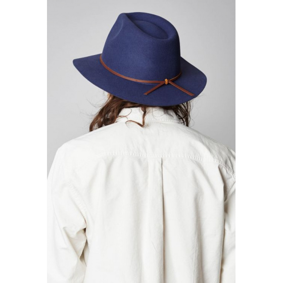 Chapeau Wesley Traveller Feutre Laine Bleu Marine- Brixton Chapeau Wesley Traveller Feutre Laine Bleu Marine- Brixton