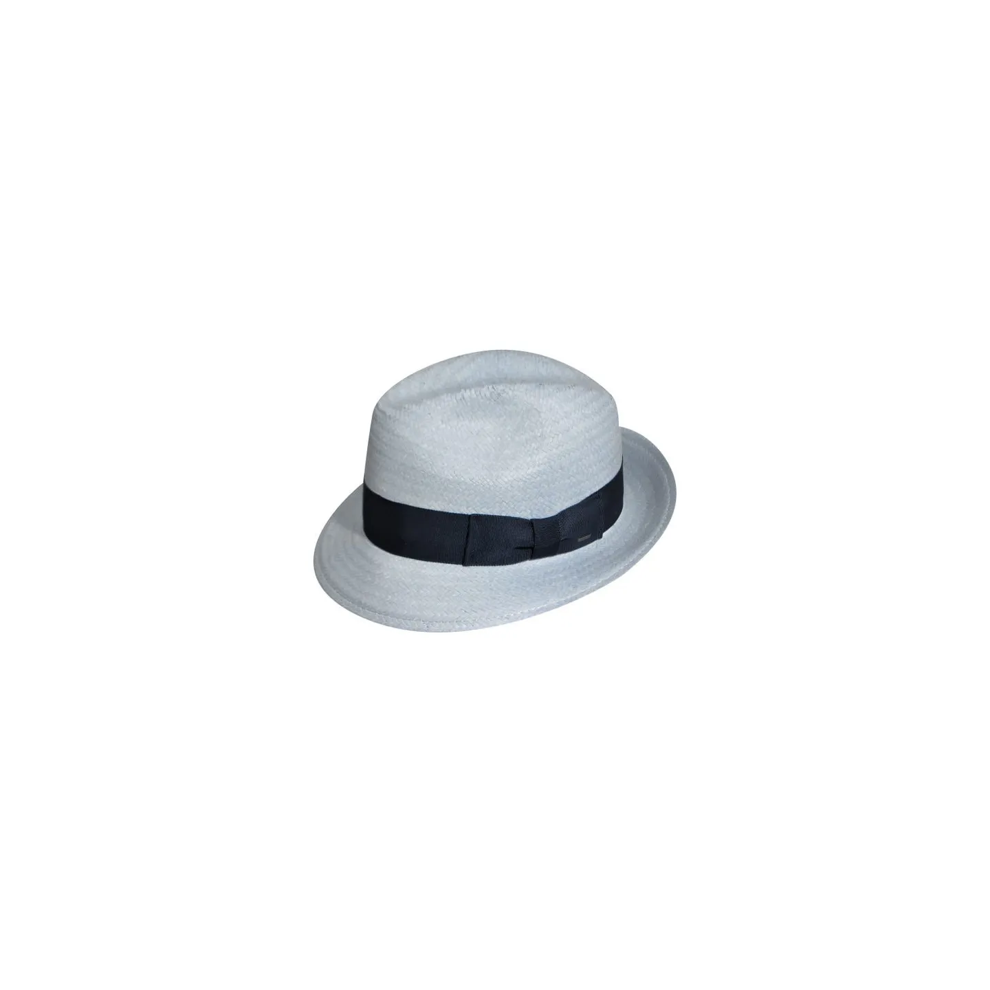 Chapeau Fedora Lando Paille Bleu- Bailey  Reference : 10015 | Chapellerie Traclet