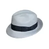 Chapeau Fedora Lando Paille Bleu- Bailey  Reference : 10015 | Chapellerie Traclet