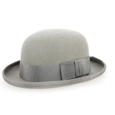 Grey Wool Felt Bowler Hat - Traclet Reference: 10019 | Traclet Hatmakers