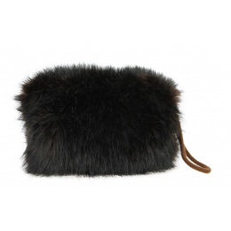 Katerina Brown Faux Fur Hand Muff - Traclet