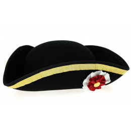 Chapeau Tricorne Saint Sébastien Noir- Traclet