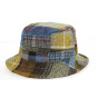 Reversible Clipper Patchwork Wool & Cotton Bucket Hat - City Sport