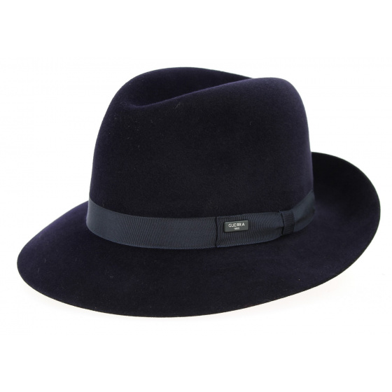 Fedora Hat Sofly Fur Felt Navy - Guerra