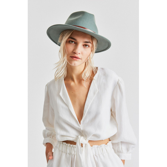Messer Wool Felt Fedora Hat Cypress - Brixton Messer Wool Felt Fedora Hat Cypress - Brixton