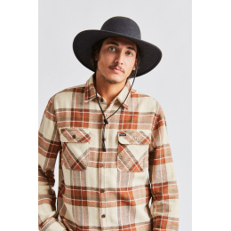 Chapeau Tiller III Feutre Laine Anthracite- Brixton
