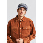 Navy Blue Fiddler Sailor Cap in Linen & Cotton - Brixton