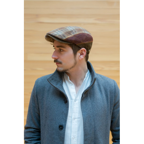 Casquette Simon Patchwork Velours et Laine -Traclet