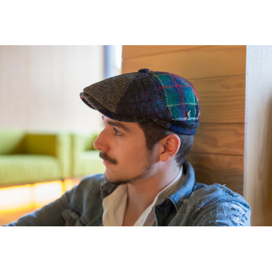 Casquette Irlandaise Patchwork Faustin Laine - Fléchet Casquette Irlandaise Patchwork Faustin Laine - Fléchet