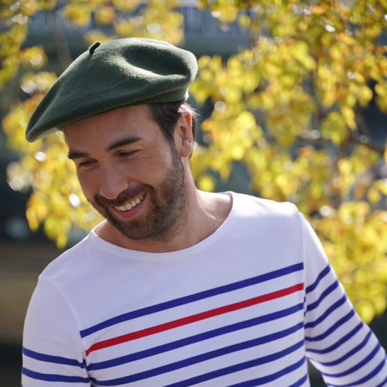 Classic Khaki Beret - Le Béret Français Classic Khaki Beret - Le Béret Français