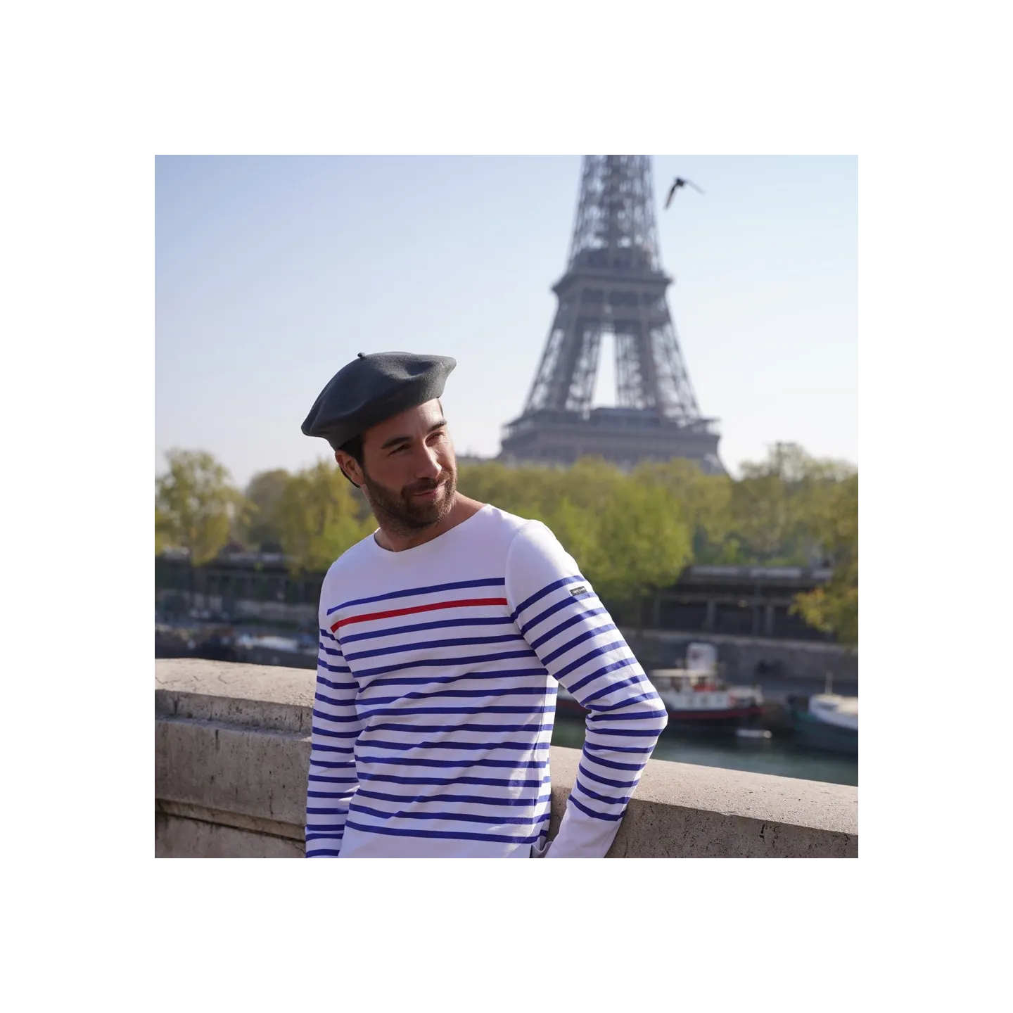 Men's Classic Grey Beret- Le Béret Français