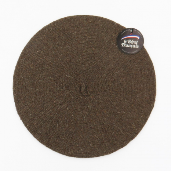 Brown Summer Beret Cotton Silk & Linen - Le Béret Français