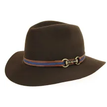 Brown Fur Felt Indiana Hat - Traclet Reference: 10085 | Traclet Hatmakers