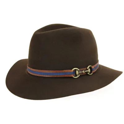 Brown Fur Felt Indiana Hat - Traclet Reference: 10085 | Traclet Hatmakers