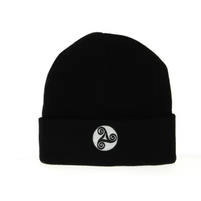 Bonnet Revers Triskell Noir - Traclet Reference : 5197 | Chapellerie Traclet