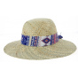 Natural Straw Wide-Brimmed Hat with Pink Ribbon - Traclet