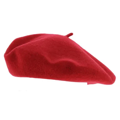 Pack of 200 Red Wool Berets - Traclet Reference: 10096 | Traclet Hat Shop