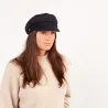 Casquette Marin Skipper Laine Noire- Bart Reference : 7659 | Chapellerie Traclet