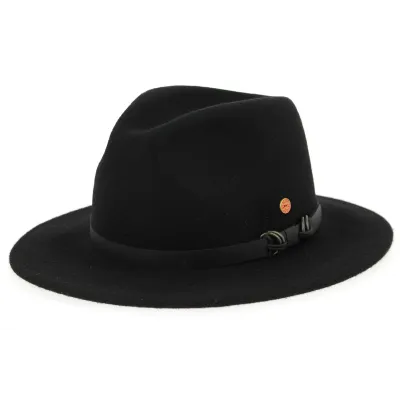 Chapeau Outdoor Georgia Laine Noir- Mayser Reference : 10116 | Chapellerie Traclet