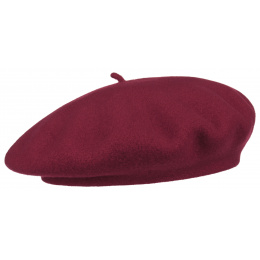 Burgundy Barascon Wool Beret - Traclet