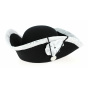 Revolution Tricorn with Silver Border Black Felt