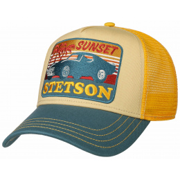 Baseball Cap Trucker Sunset Blue & Yellow - Stetson