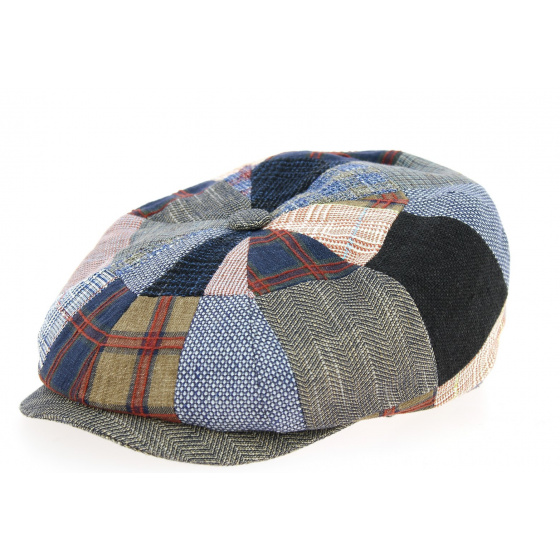 Hatteras Patchwork Cap in Linen, Wool & Cotton - Stetson